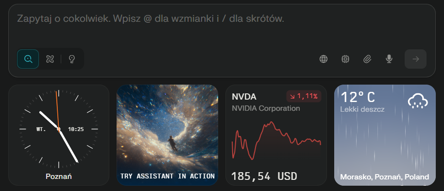 comet ai - wyglad