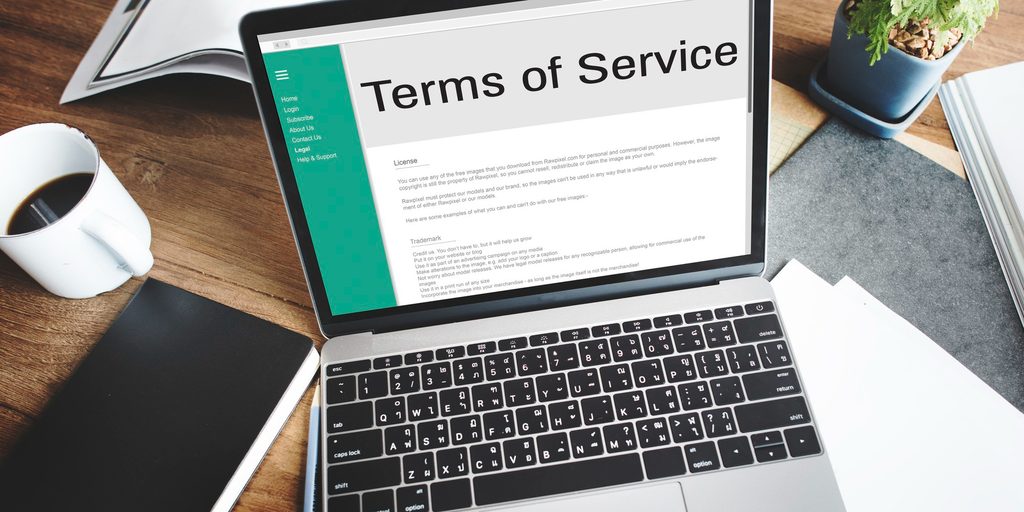 baner cookies wordpress - terms of service